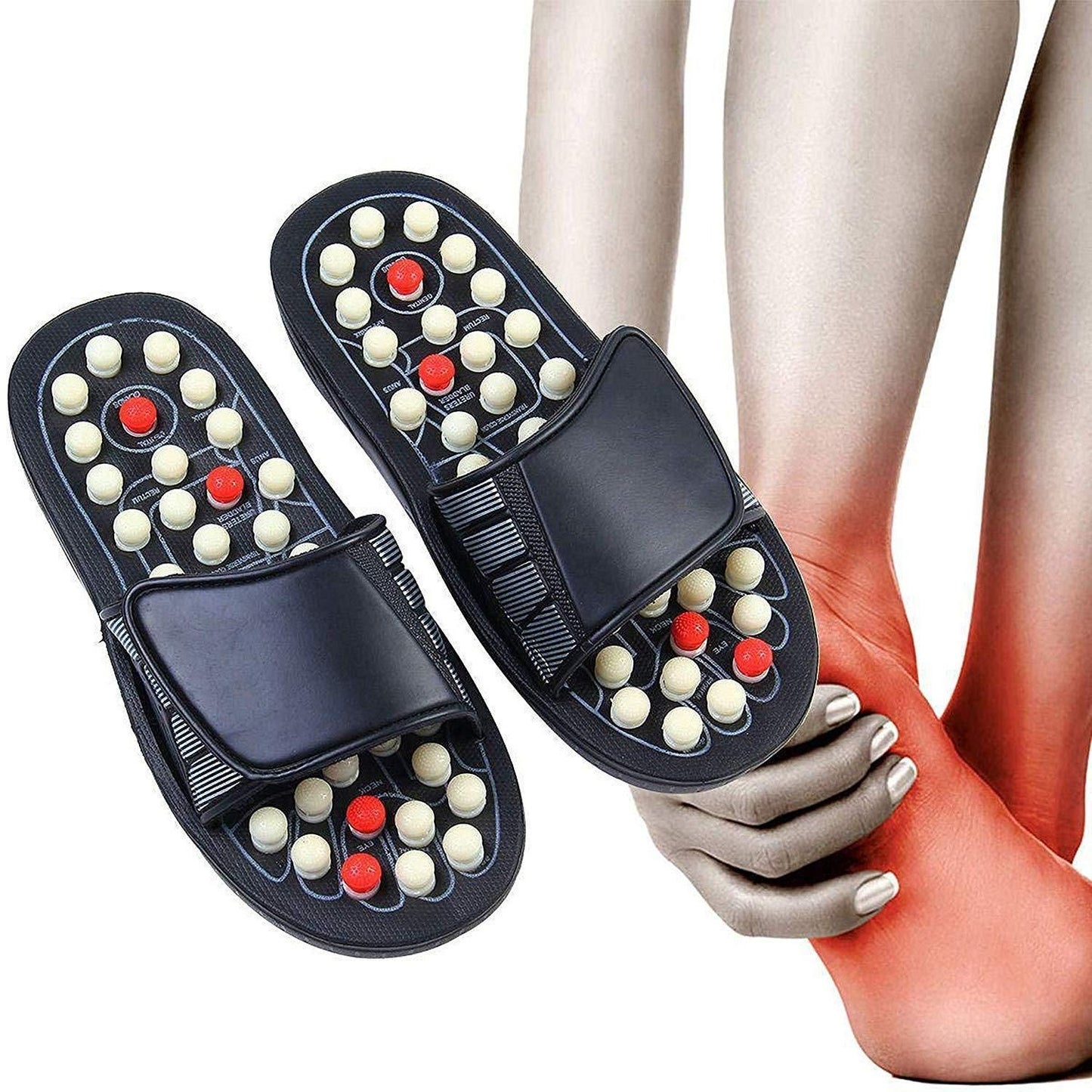 Magnetic Therapy Accu Yoga Paduka – Acupressure Sandals for Foot & Body Wellness