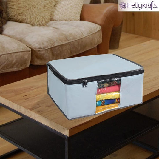 ✨ Elegant Solid Saree Covers – Premium Non-Woven Wardrobe Set (Pack of 6)