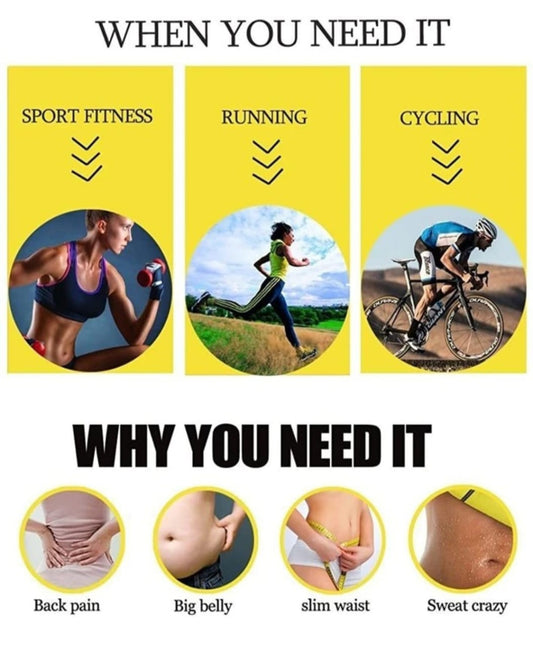 Adjustable Waist Trimmer Belt | Sweat, Shape & Support Anytime 💪