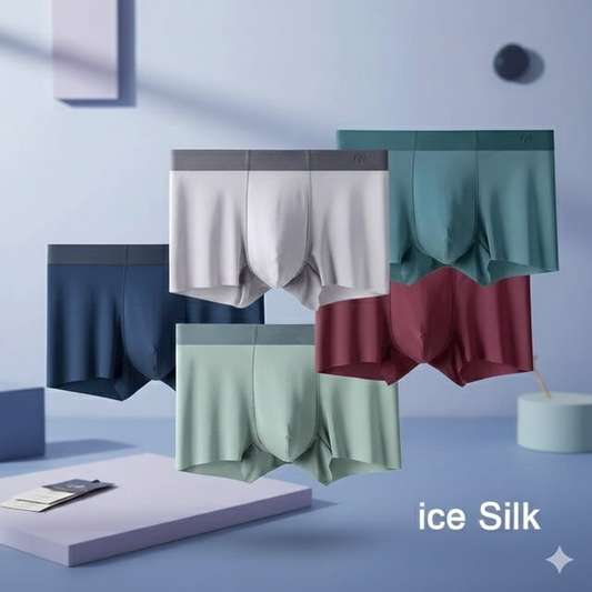Men's Ice Silk Briefs Boxers (Pack of 3)